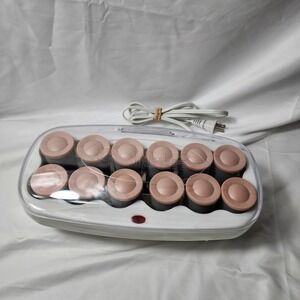 Conair Instant Heat‎ 12 Jumbo Flocked Hair Setter Hot Rollers White CHV12XN